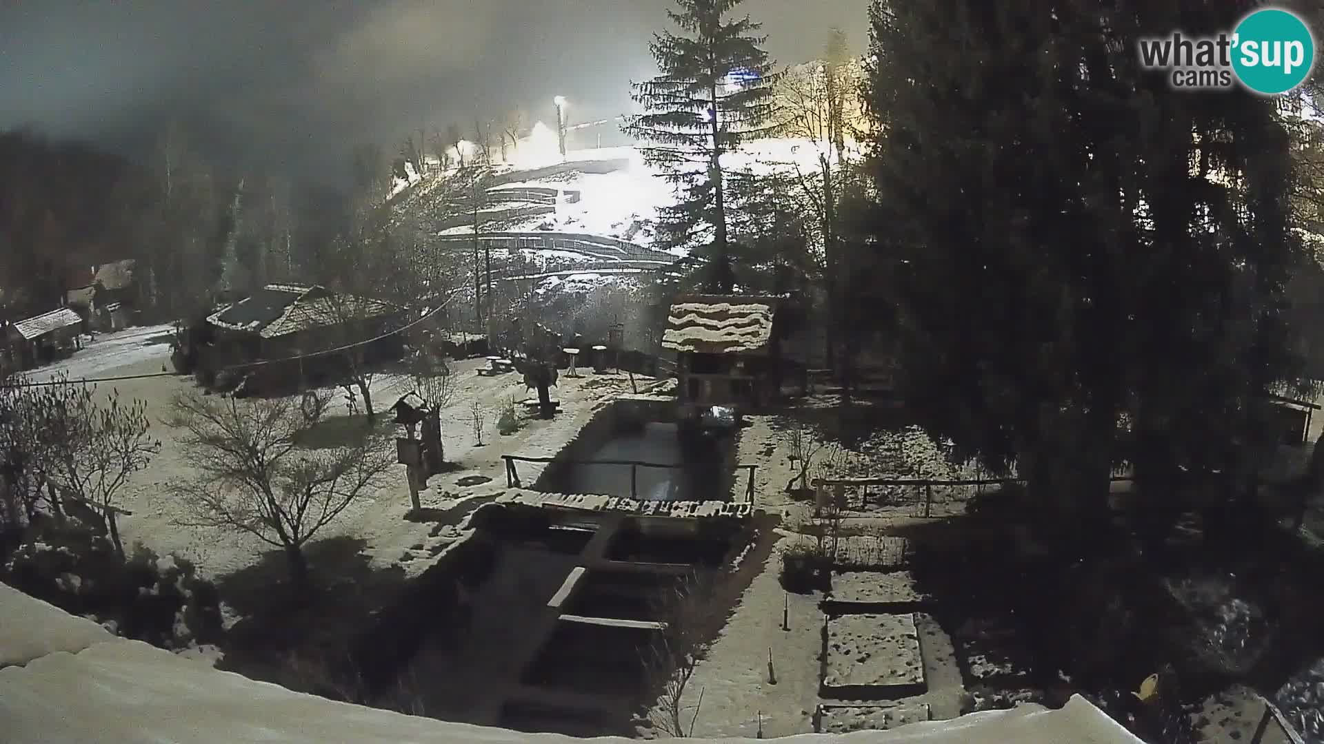 Spletna kamera v živo Rastoke – reka Slunjčica – Hrvaška