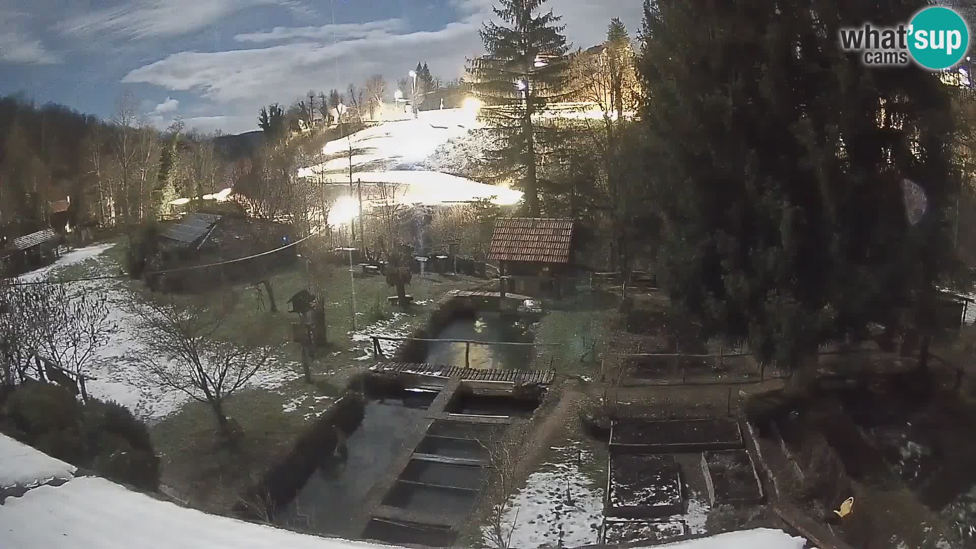 Spletna kamera v živo Rastoke – reka Slunjčica – Hrvaška