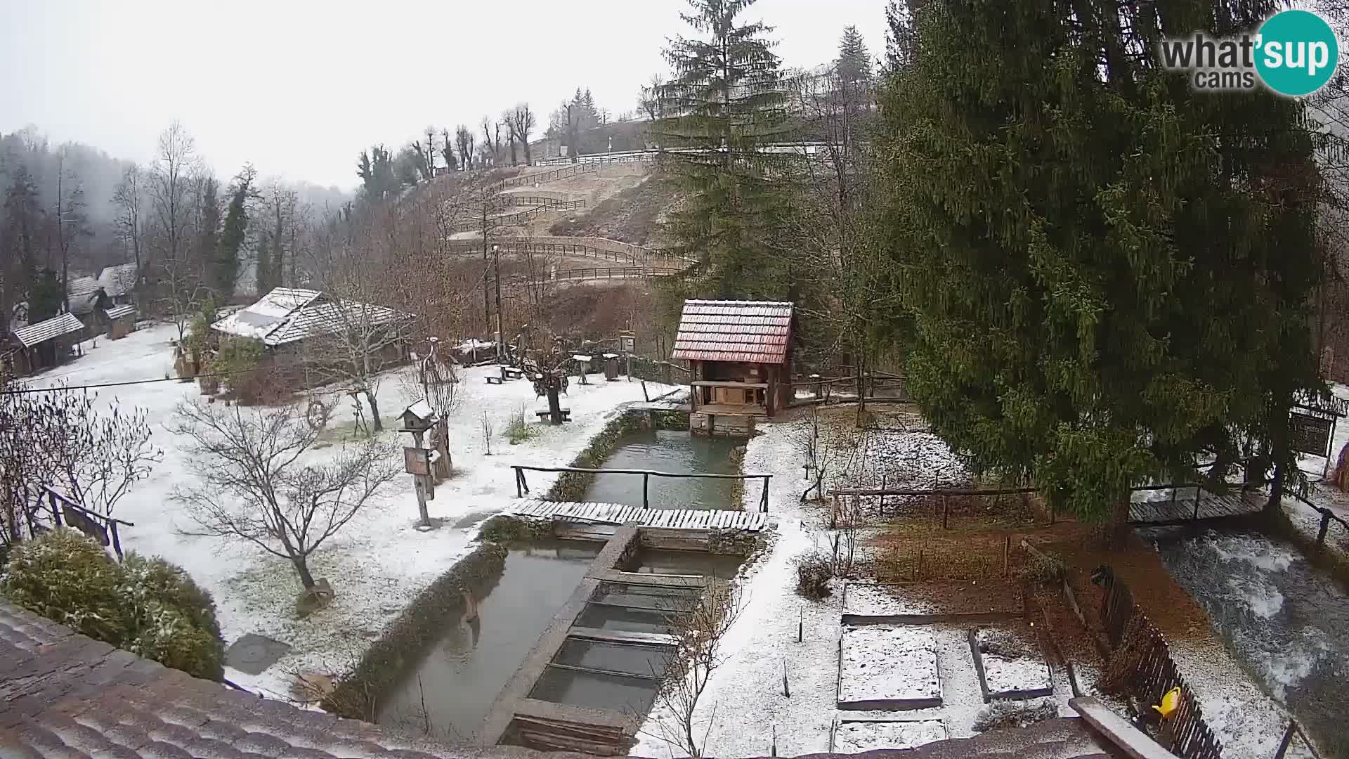 Web kamera uživo Rastoke – rijeka Slunjčica – Hrvatska