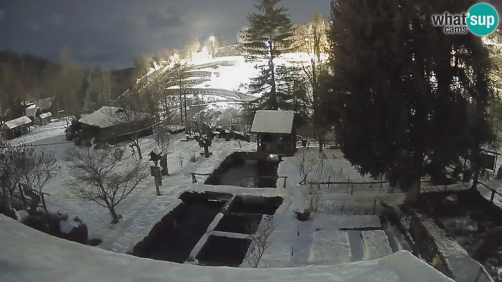 Spletna kamera v živo Rastoke – reka Slunjčica – Hrvaška