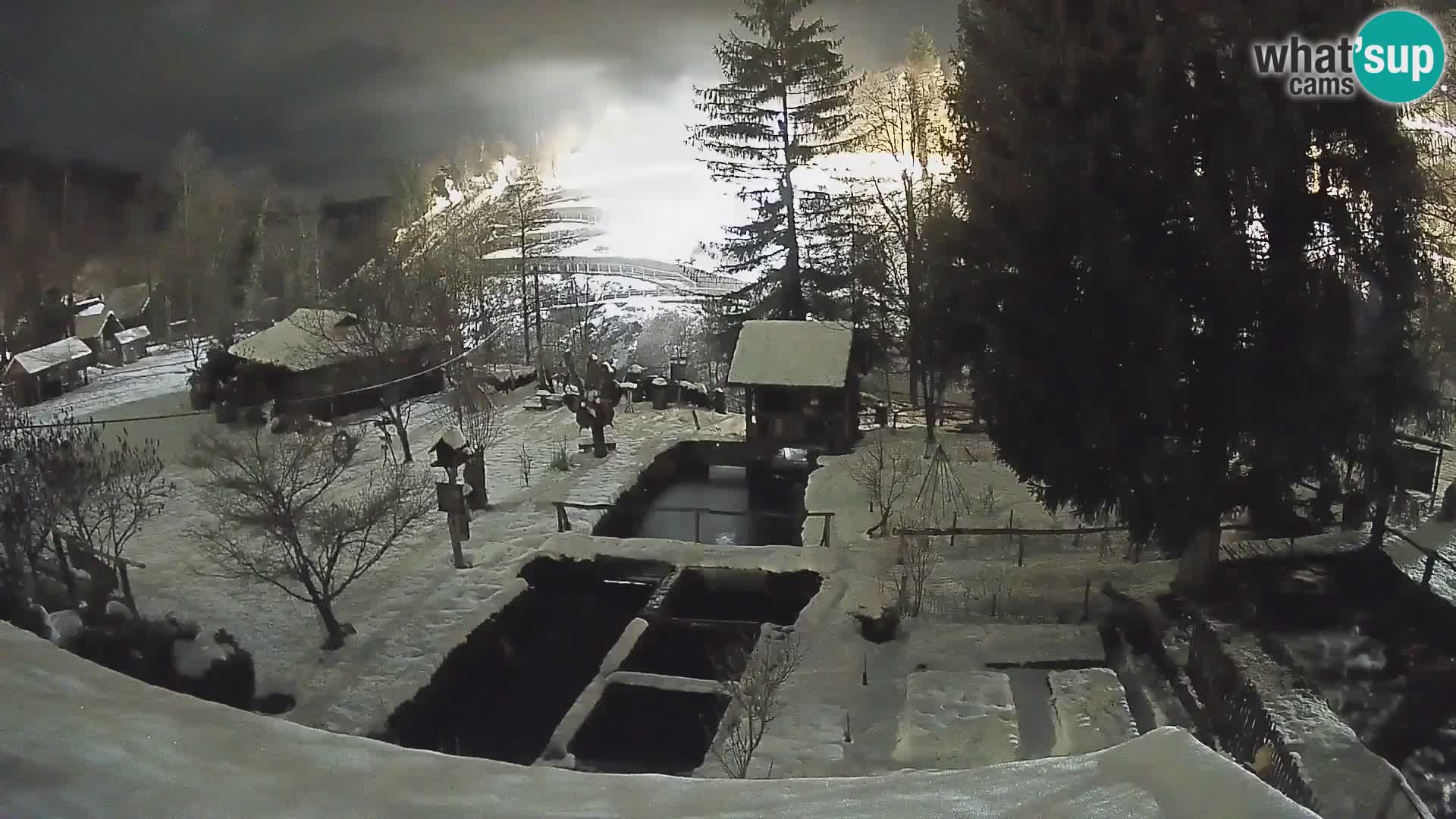 Spletna kamera v živo Rastoke – reka Slunjčica – Hrvaška