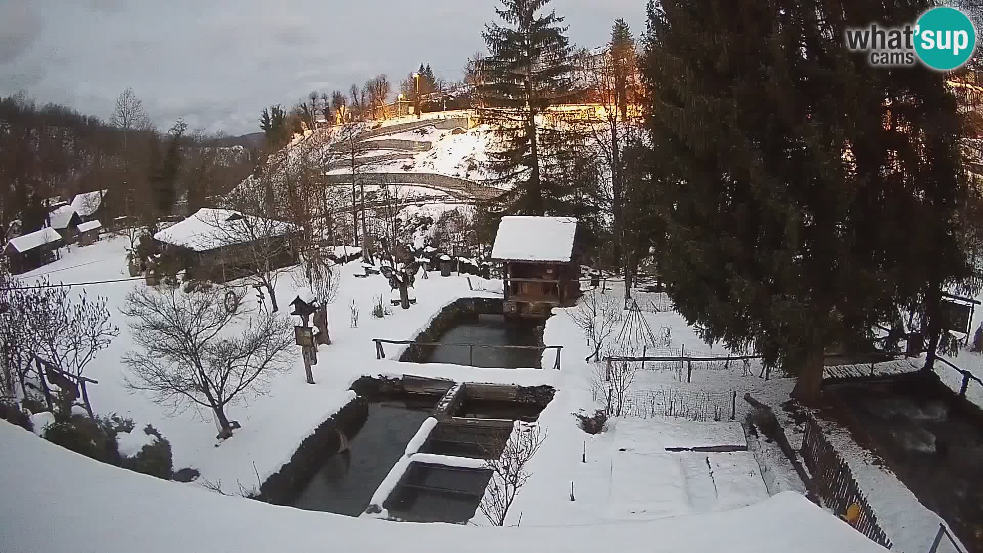 Web kamera uživo Rastoke – rijeka Slunjčica – Hrvatska