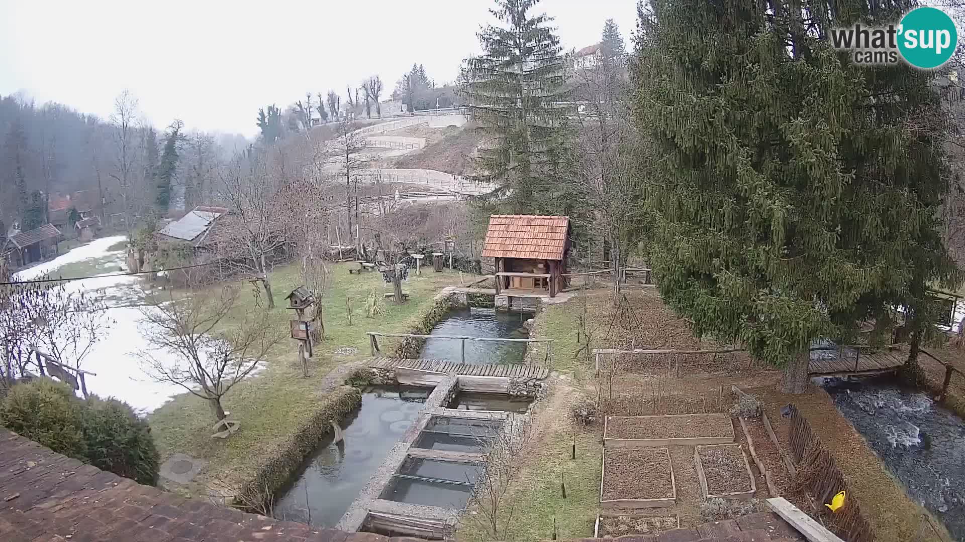 Web kamera uživo Rastoke – rijeka Slunjčica – Hrvatska