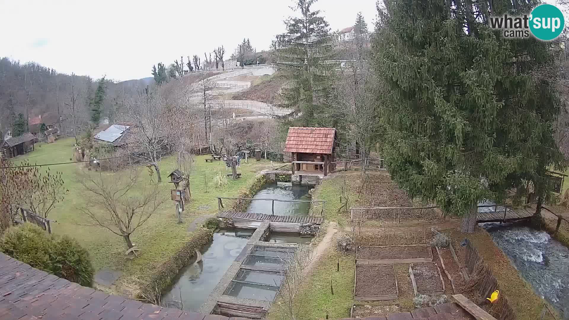Live webcam Rastoke – river Slunjčica – Croatia