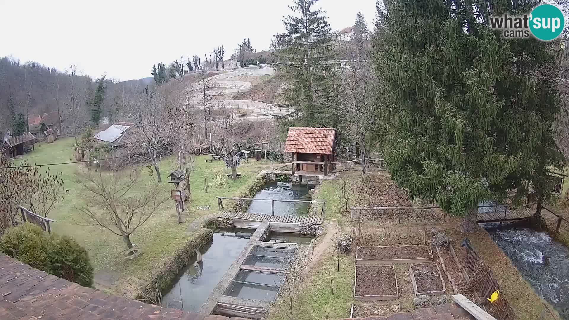 Live webcam Rastoke – river Slunjčica – Croatia
