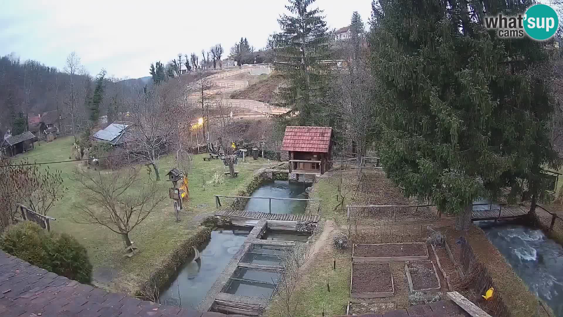 Live webcam Rastoke – river Slunjčica – Croatia
