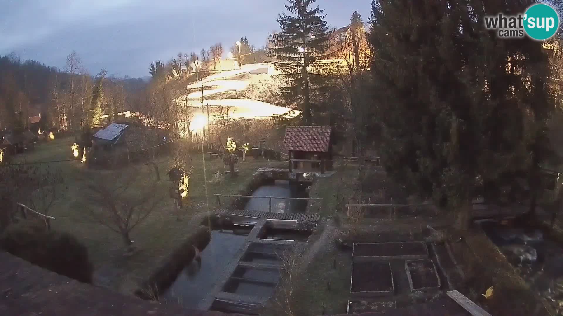 Web kamera uživo Rastoke – rijeka Slunjčica – Hrvatska