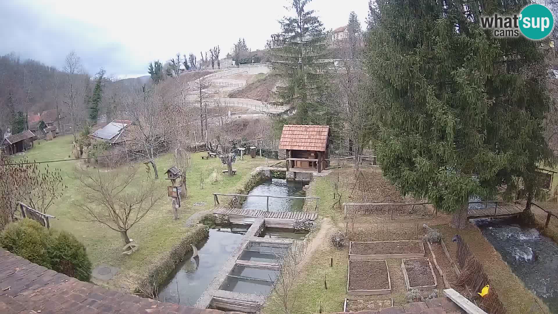 Live webcam Rastoke – river Slunjčica – Croatia