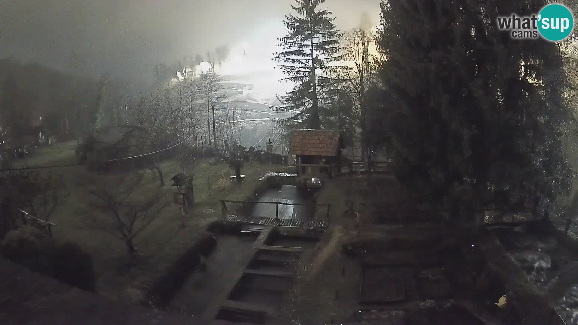 Cámara web en vivo Rastoke – río Slunjčica – Croacia