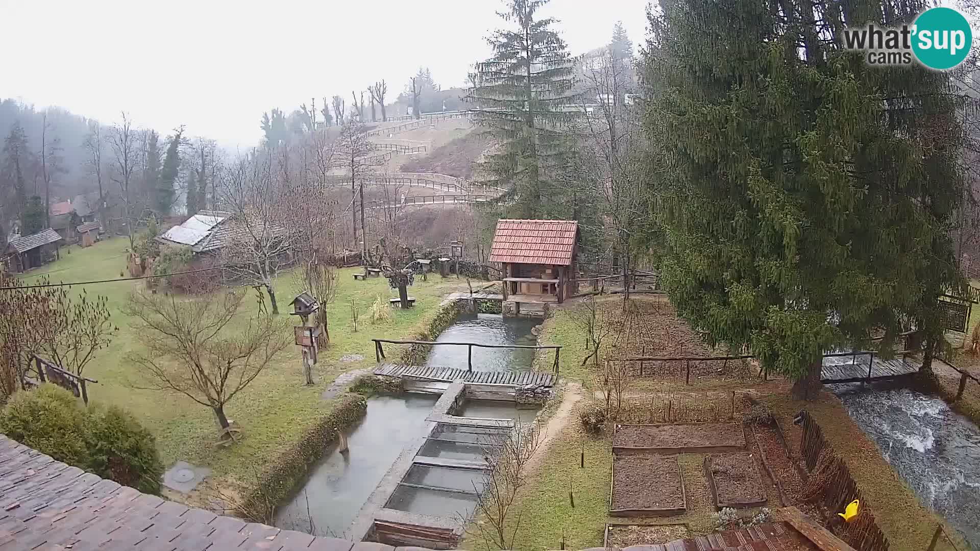 Live webcam Rastoke – river Slunjčica – Croatia