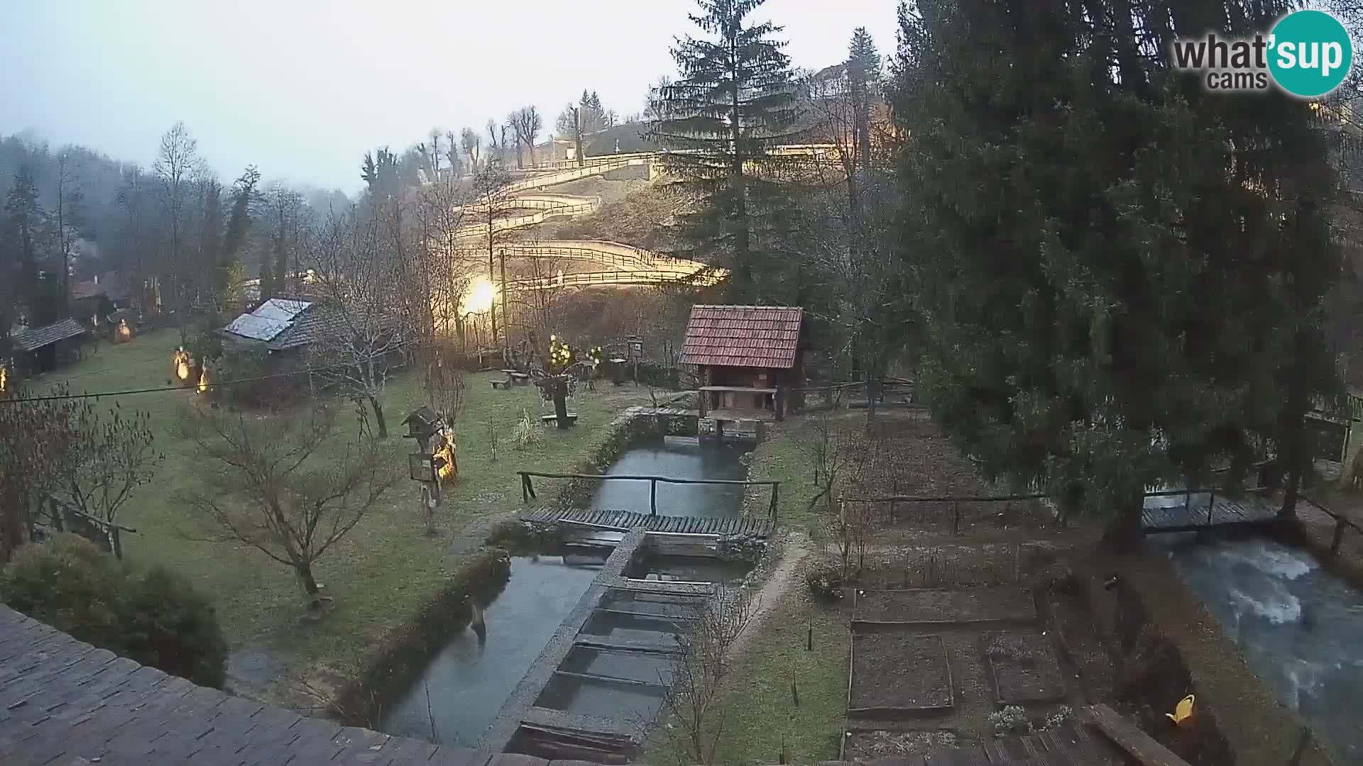 Web kamera uživo Rastoke – rijeka Slunjčica – Hrvatska