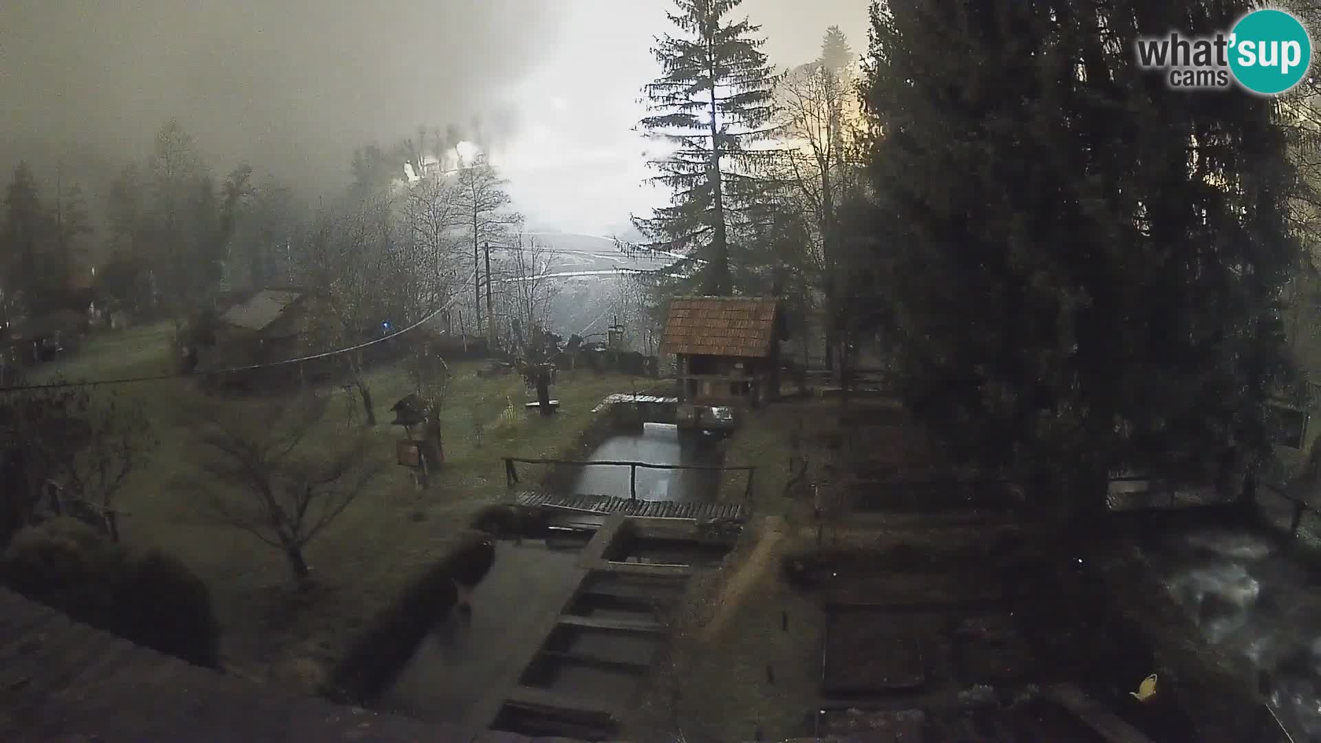 Live webcam Rastoke – river Slunjčica – Croatia