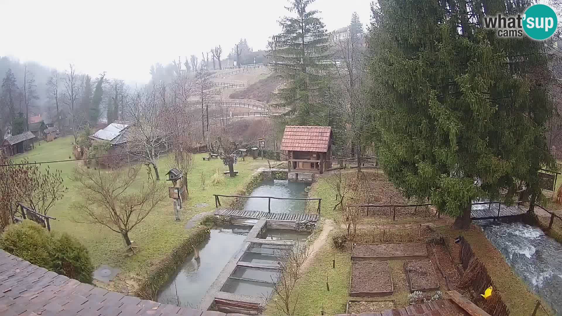 Webcam en direct Rastoke – rivière Slunjčica – Croatie
