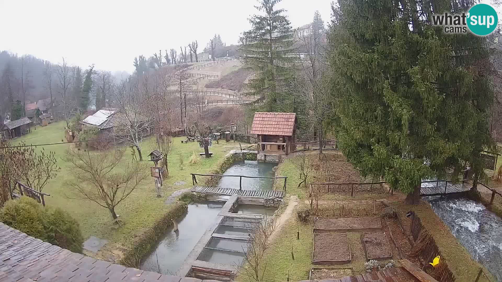 Live webcam Rastoke – river Slunjčica – Croatia