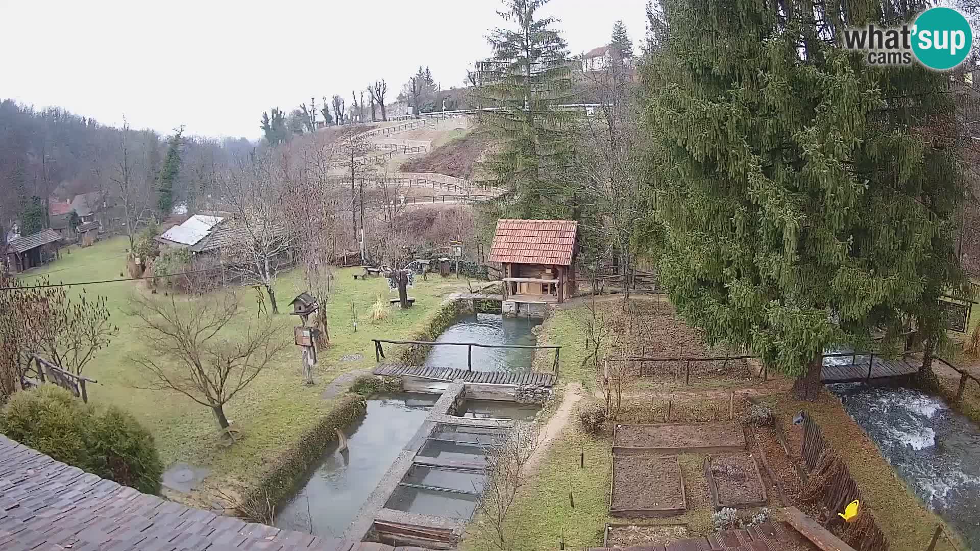 Cámara web en vivo Rastoke – río Slunjčica – Croacia