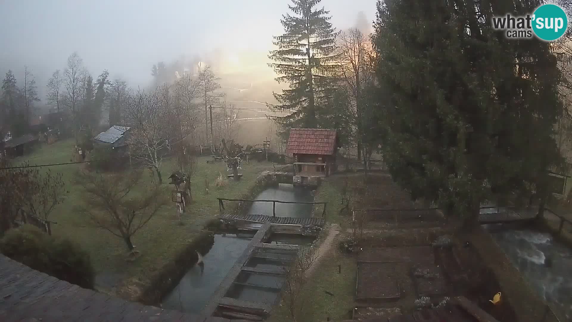 Web kamera uživo Rastoke – rijeka Slunjčica – Hrvatska