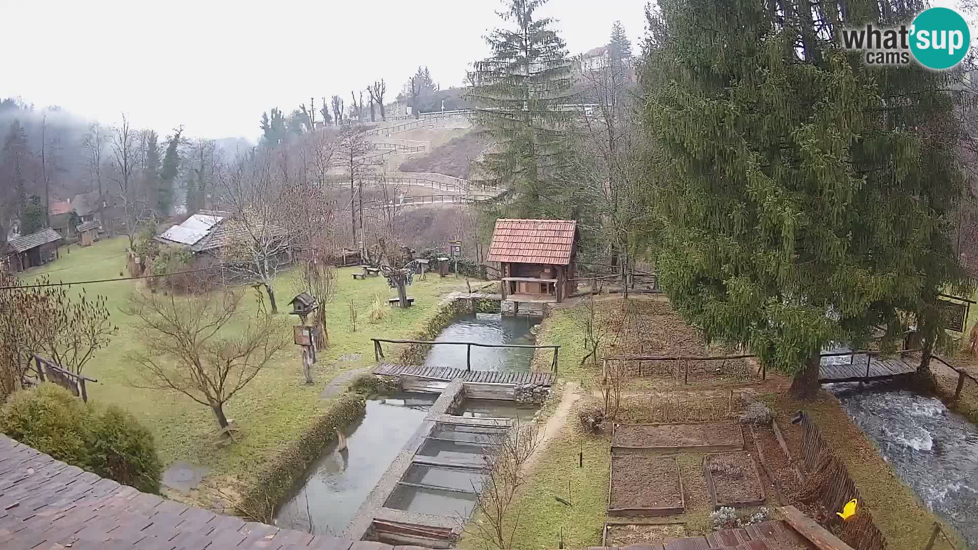 Cámara web en vivo Rastoke – río Slunjčica – Croacia