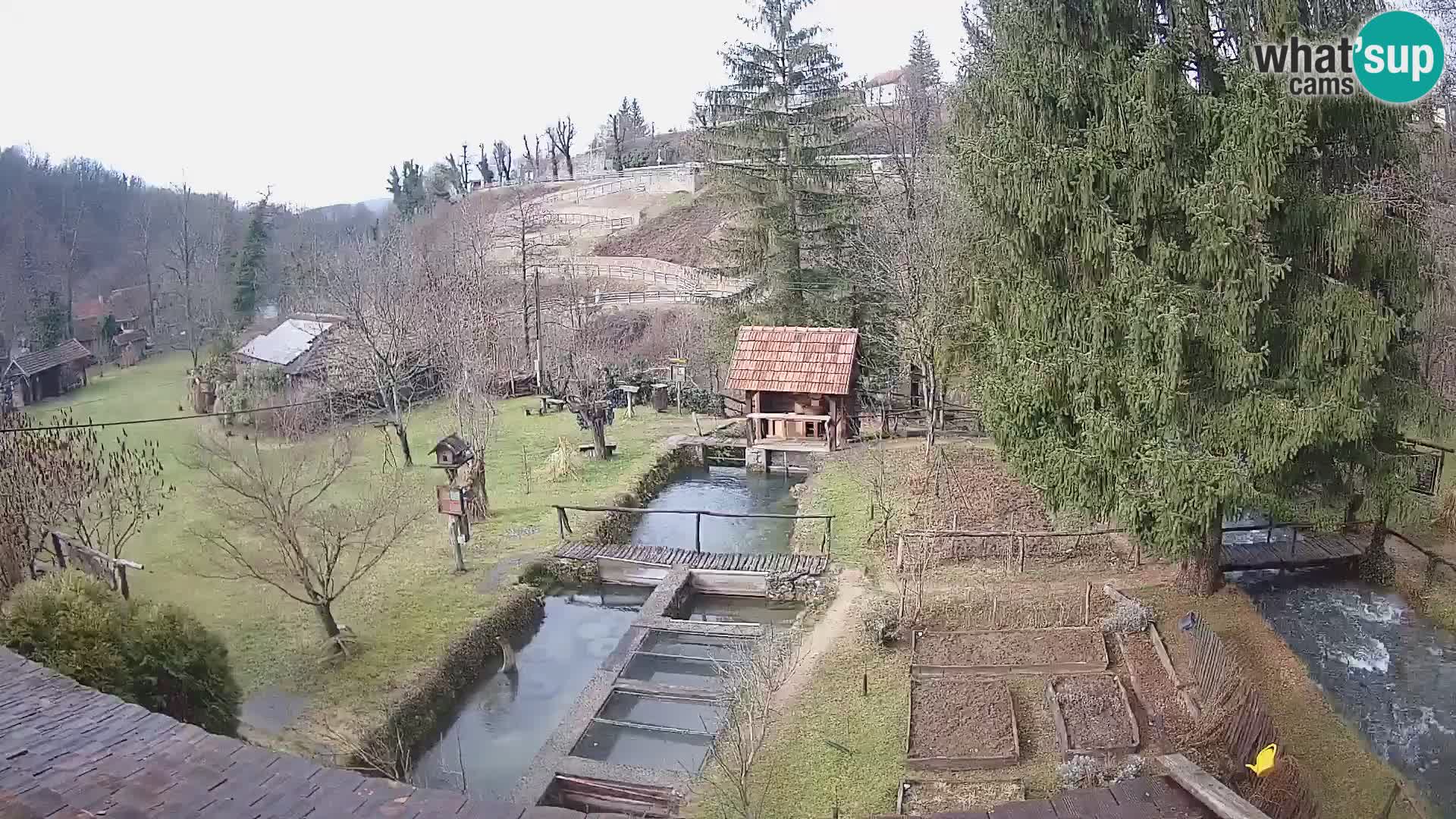 Cámara web en vivo Rastoke – río Slunjčica – Croacia