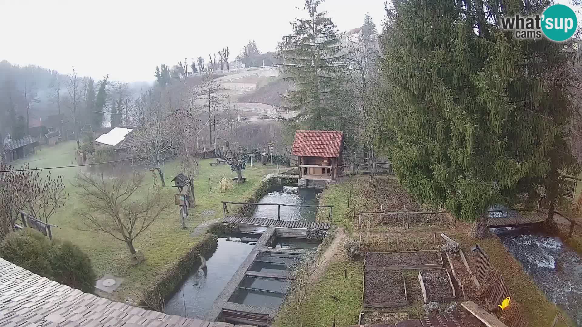 Live webcam Rastoke – river Slunjčica – Croatia
