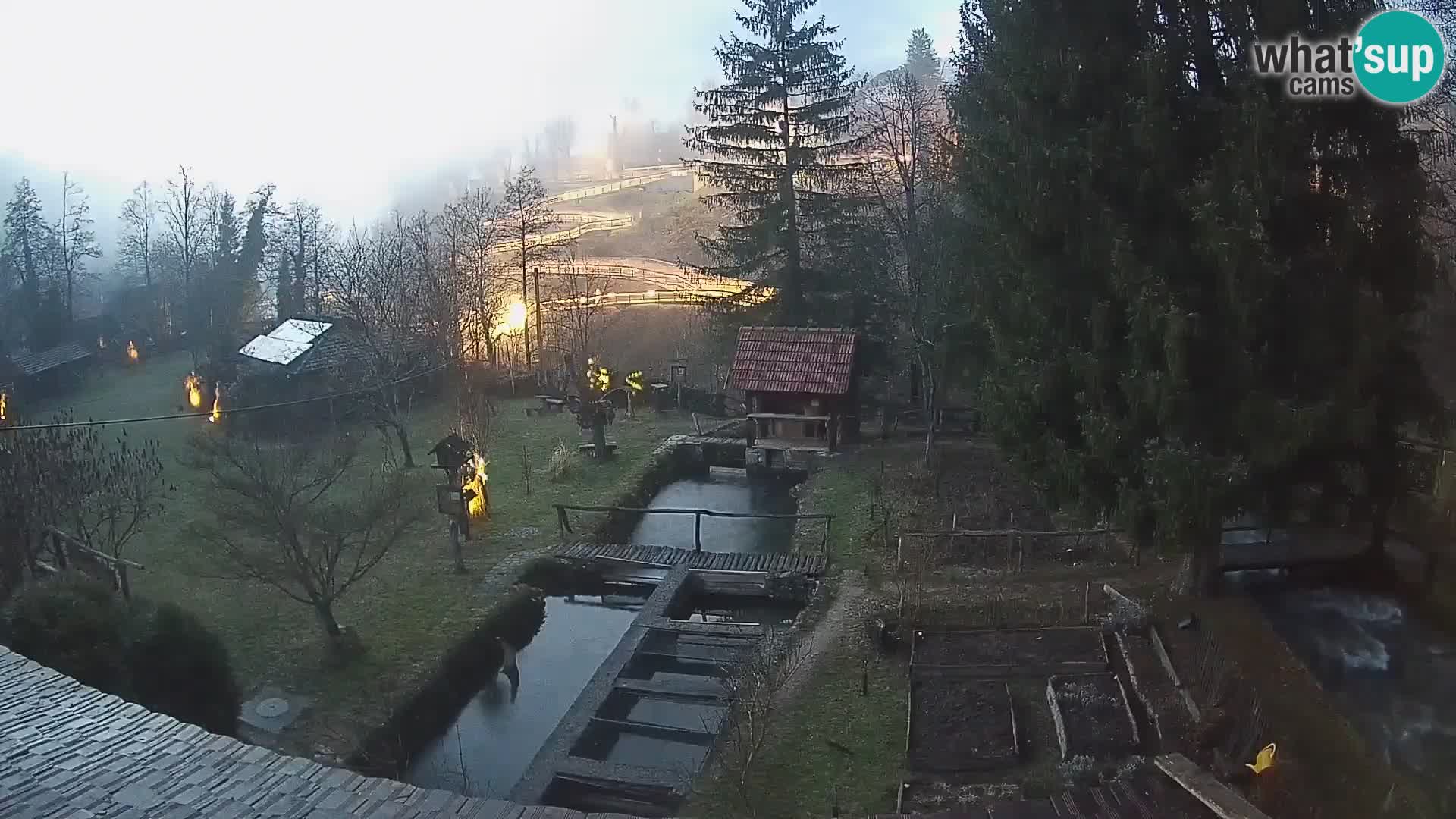 Web kamera uživo Rastoke – rijeka Slunjčica – Hrvatska