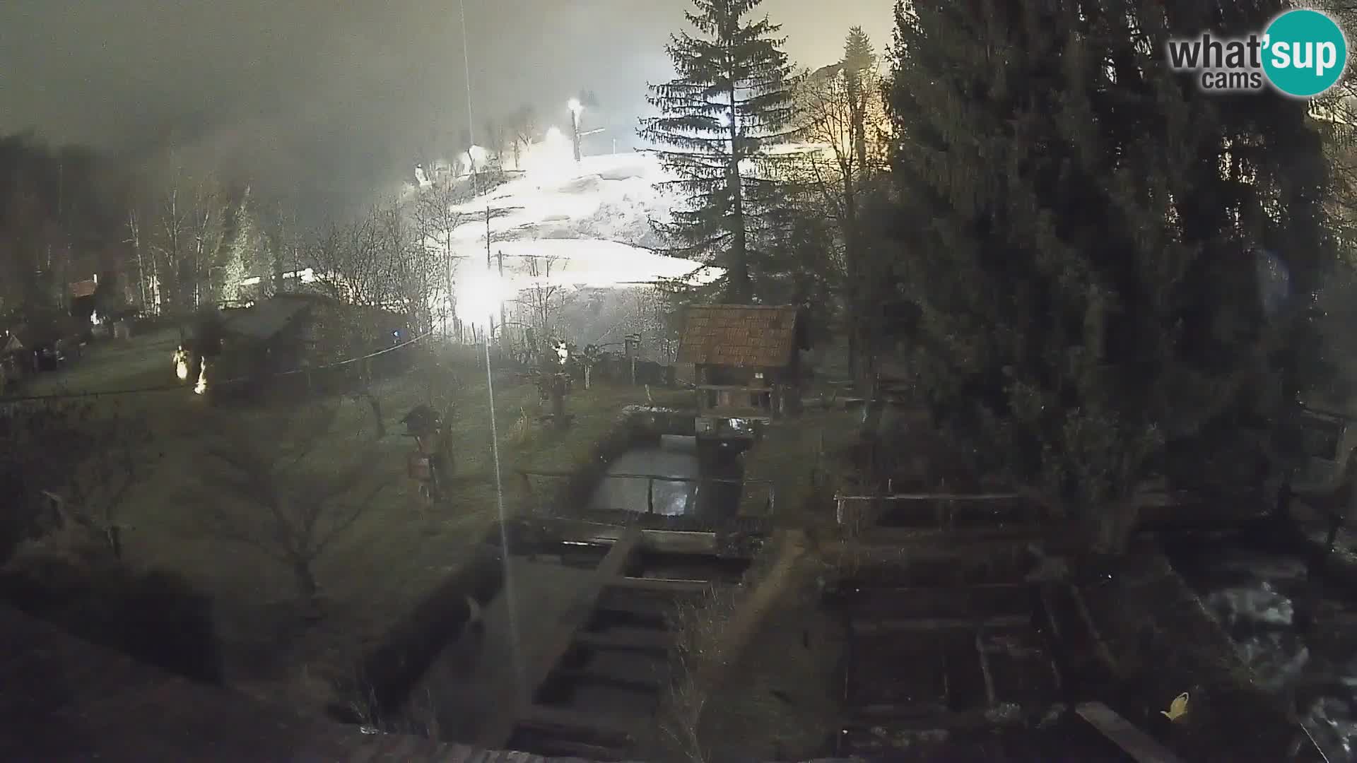 Spletna kamera v živo Rastoke – reka Slunjčica – Hrvaška