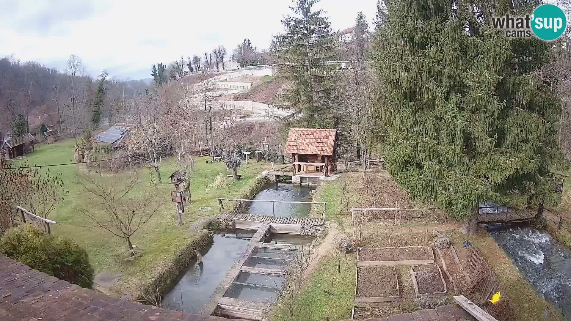 Live webcam Rastoke – river Slunjčica – Croatia