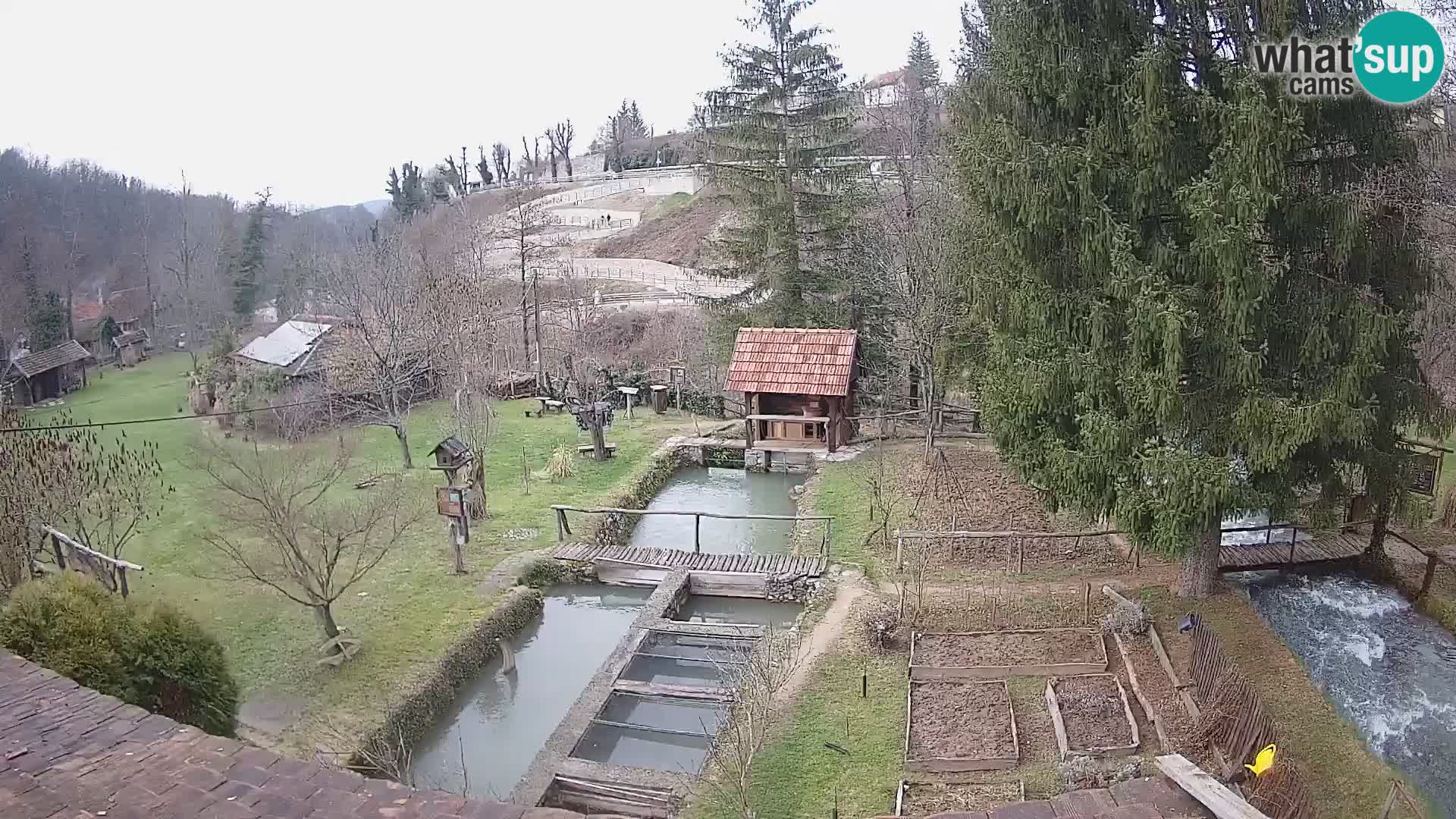 Web kamera uživo Rastoke – rijeka Slunjčica – Hrvatska