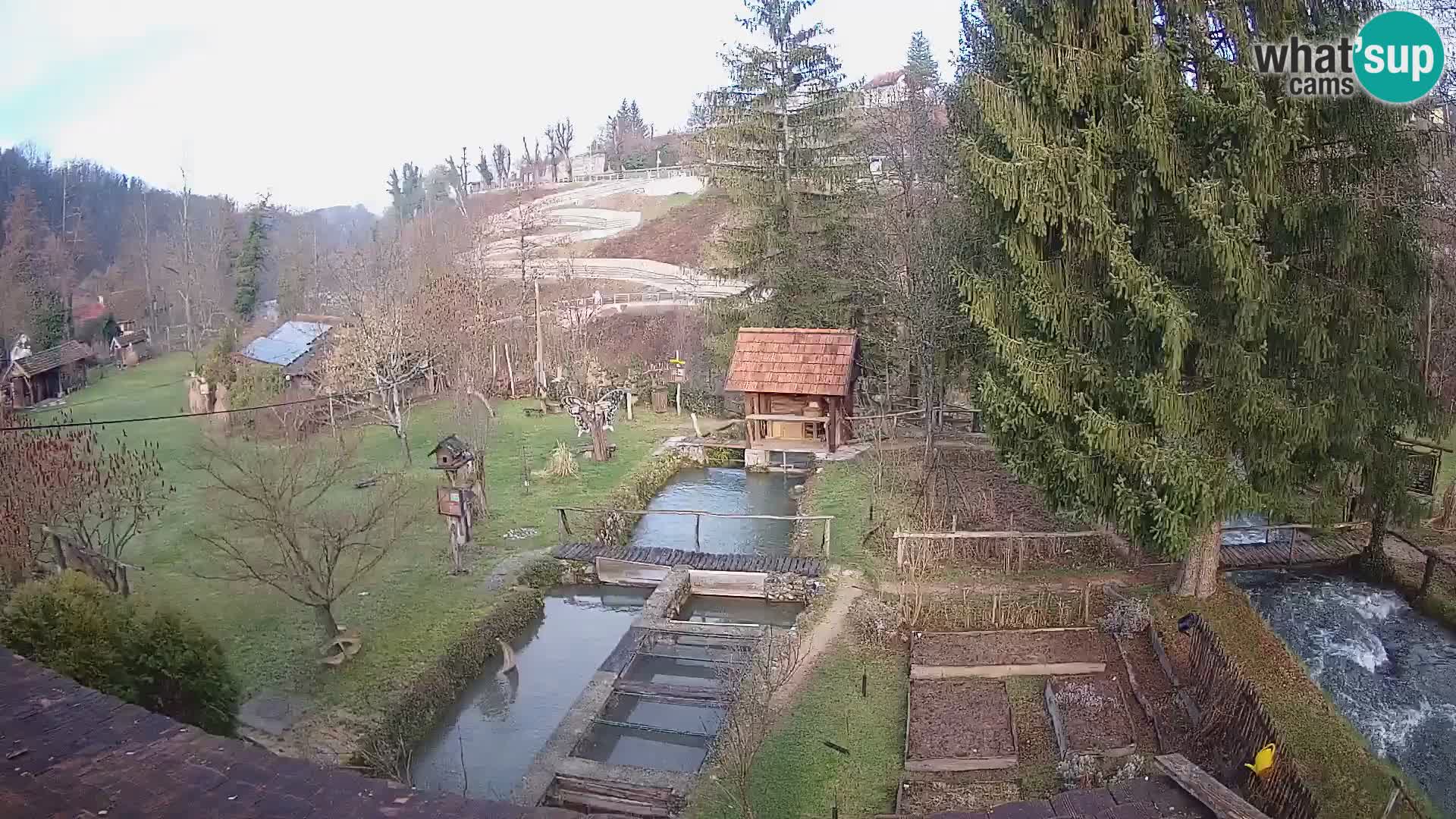 Cámara web en vivo Rastoke – río Slunjčica – Croacia