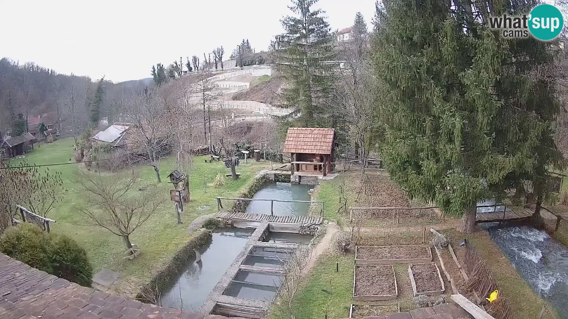 Web kamera uživo Rastoke – rijeka Slunjčica – Hrvatska