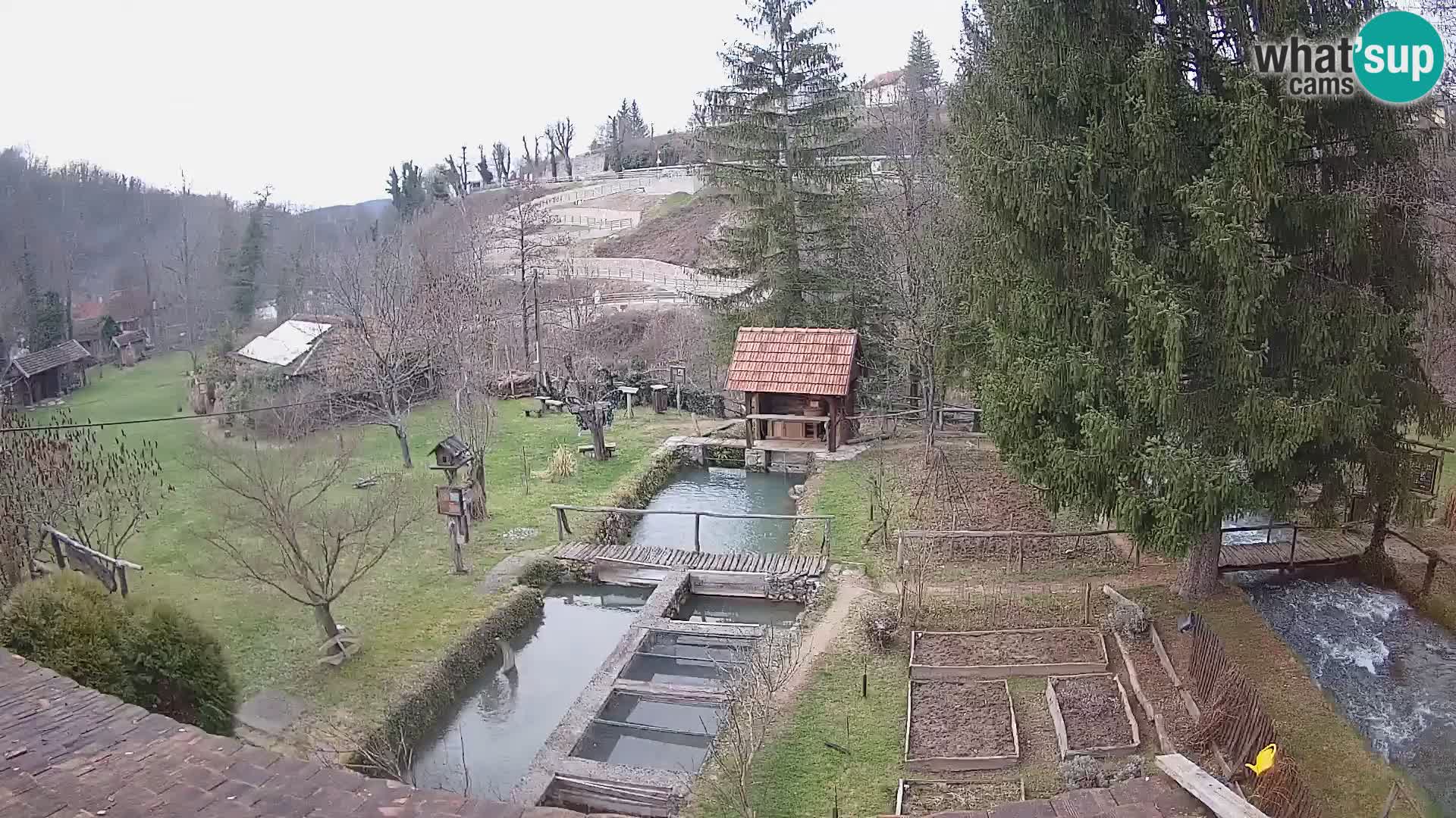 Web kamera uživo Rastoke – rijeka Slunjčica – Hrvatska