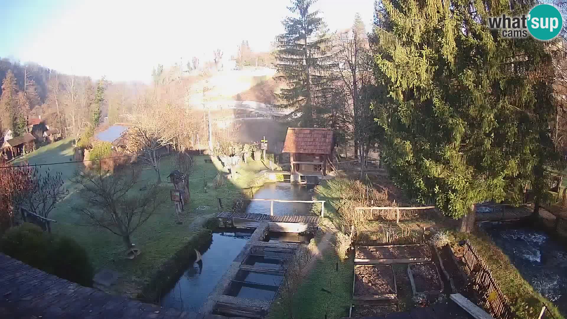 Web kamera uživo Rastoke – rijeka Slunjčica – Hrvatska