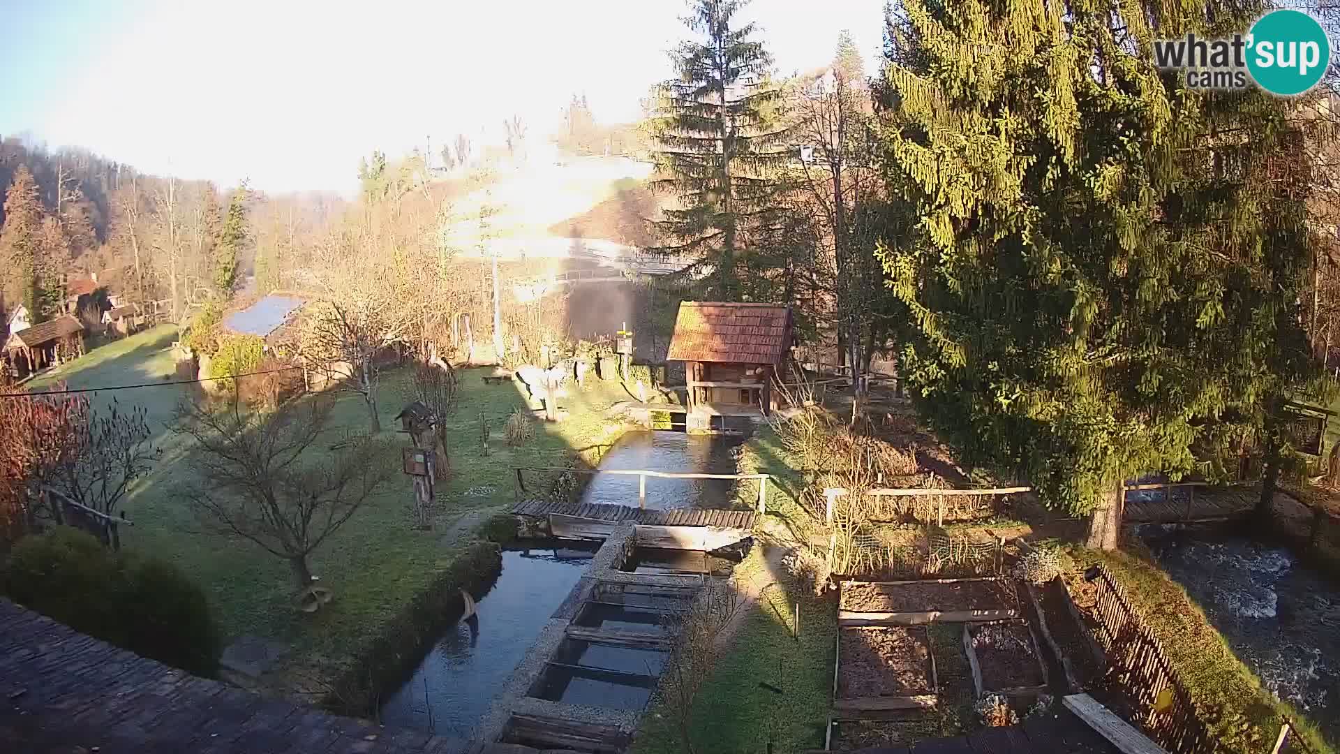 Web kamera uživo Rastoke – rijeka Slunjčica – Hrvatska