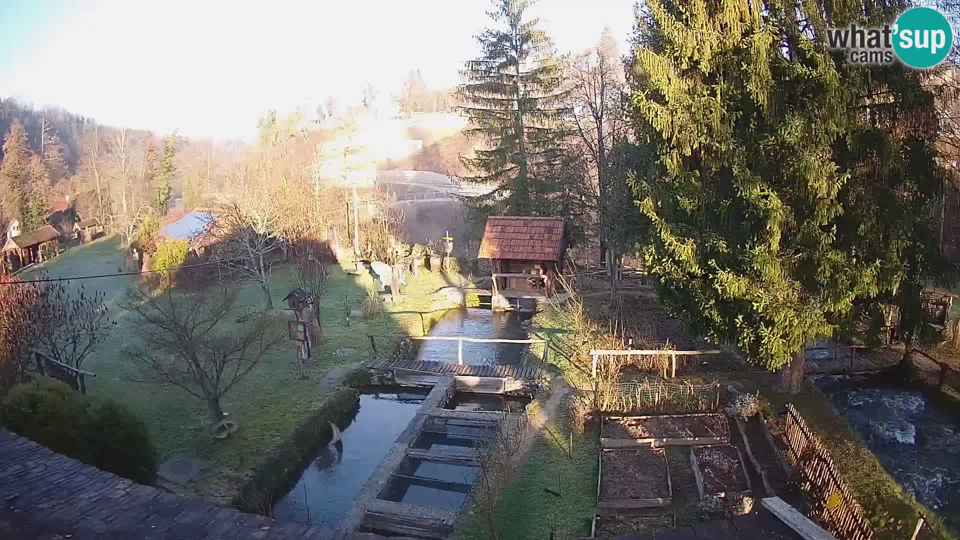 Web kamera uživo Rastoke – rijeka Slunjčica – Hrvatska