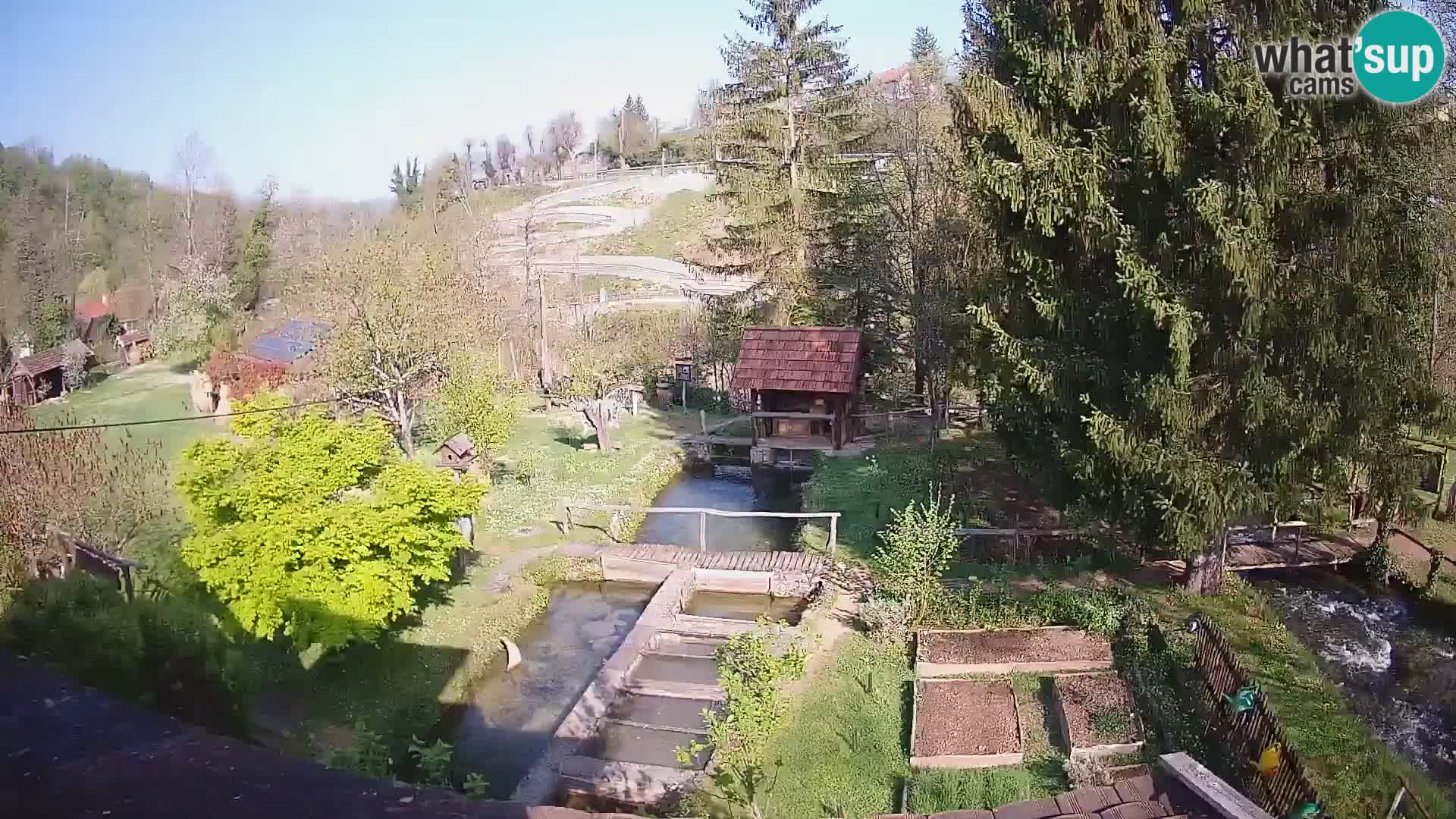 Live webcam Rastoke – river Slunjčica – Croatia