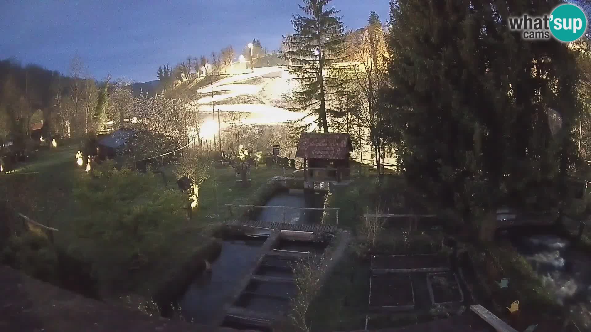 Live webcam Rastoke – river Slunjčica – Croatia