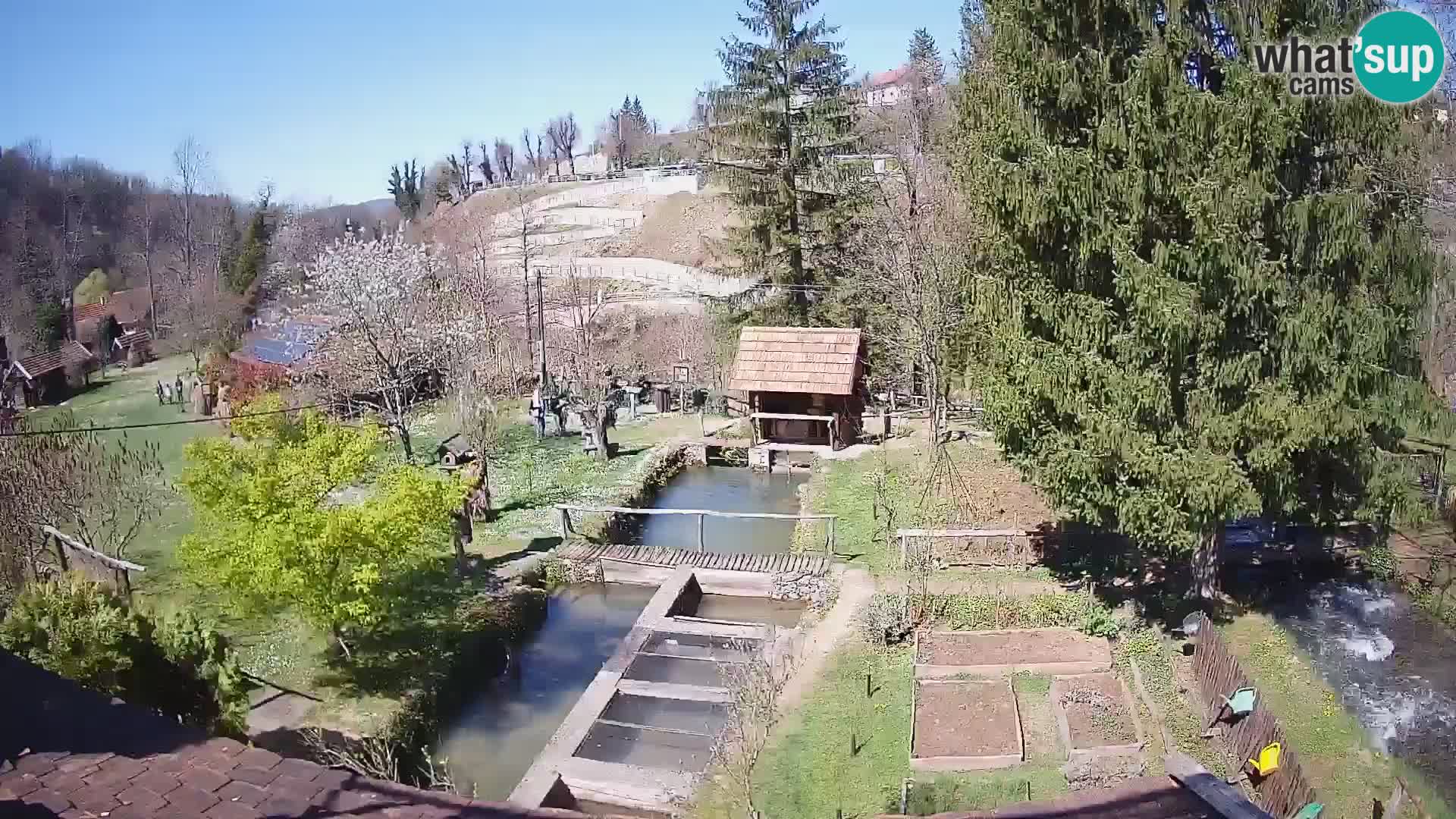 Live webcam Rastoke – river Slunjčica – Croatia