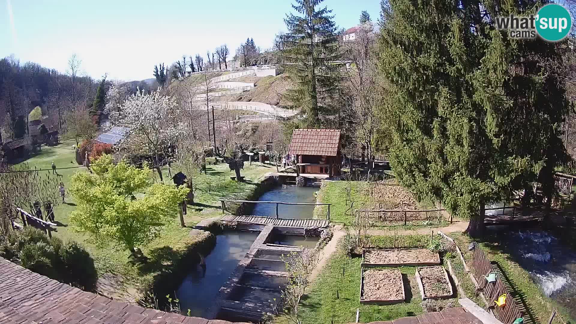 Cámara web en vivo Rastoke – río Slunjčica – Croacia