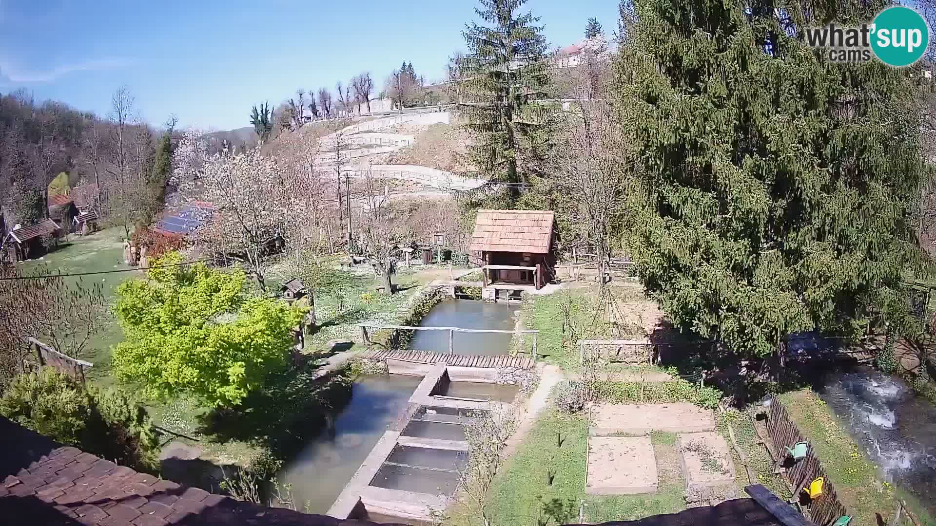 Cámara web en vivo Rastoke – río Slunjčica – Croacia