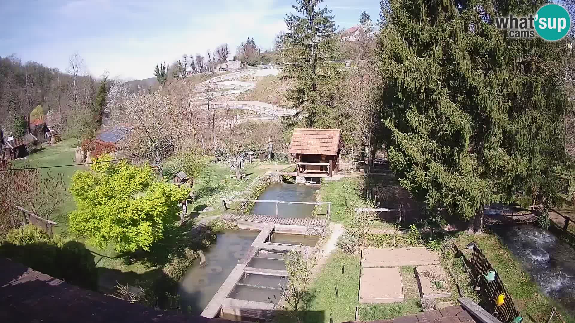 Live webcam Rastoke – river Slunjčica – Croatia