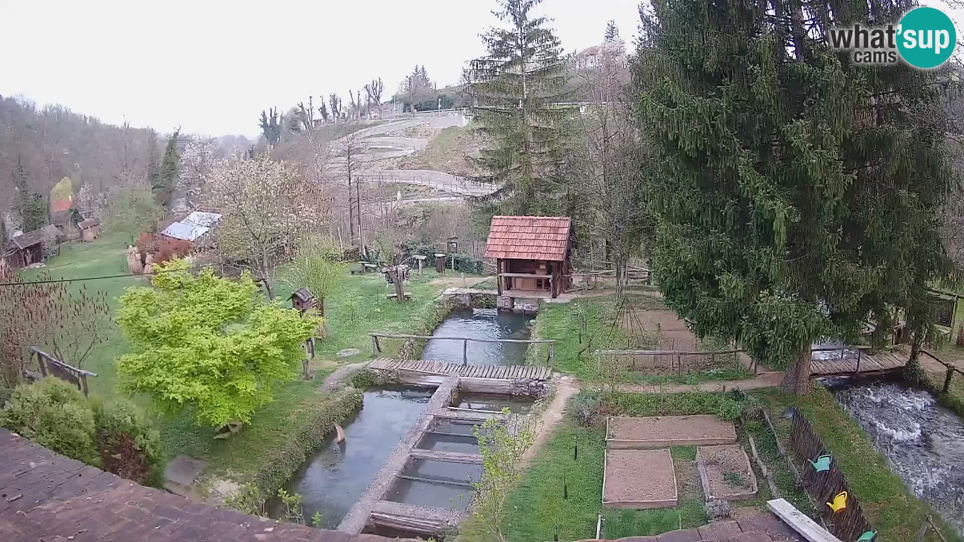 Live webcam Rastoke – river Slunjčica – Croatia