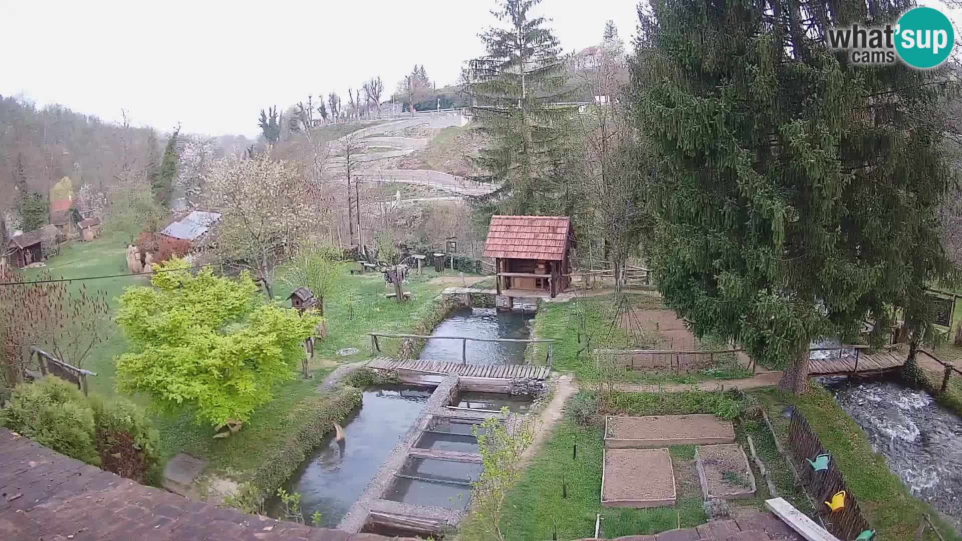 Cámara web en vivo Rastoke – río Slunjčica – Croacia