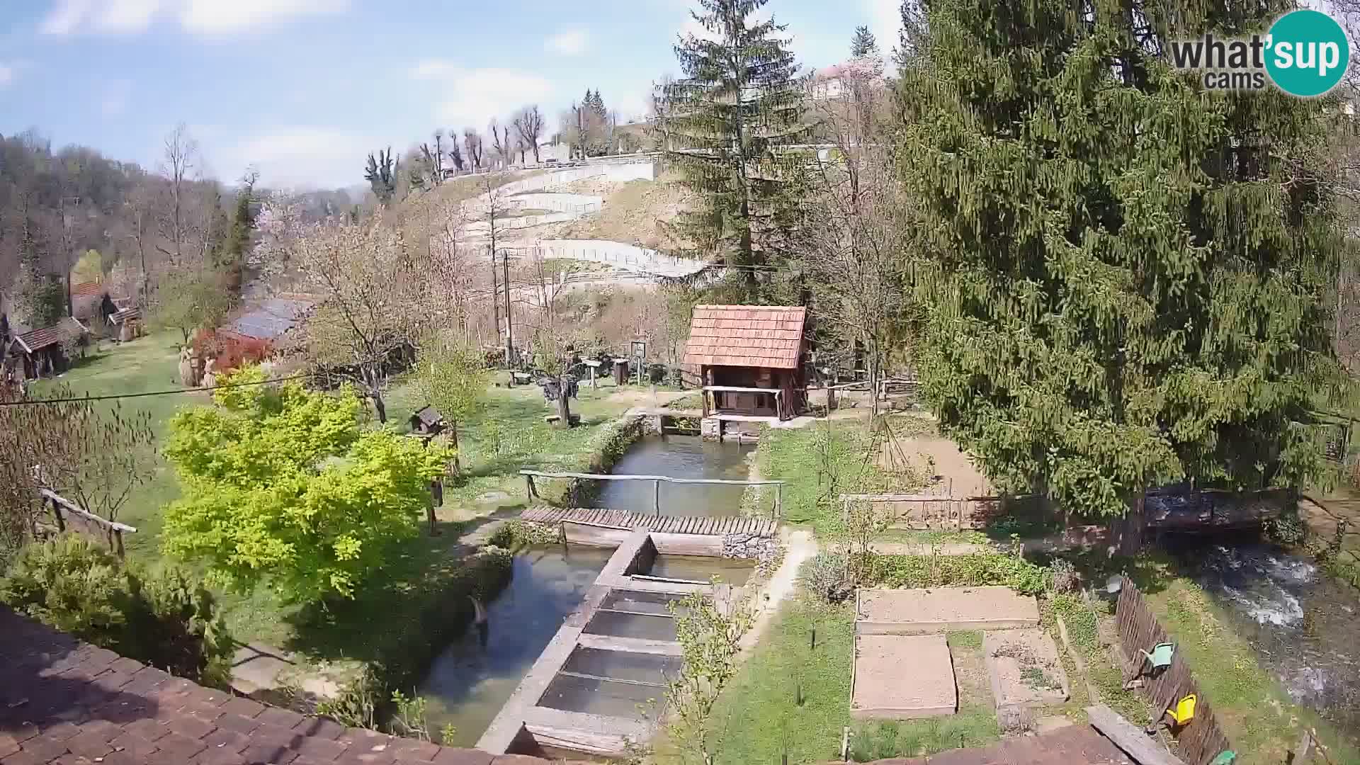 Web kamera uživo Rastoke – rijeka Slunjčica – Hrvatska