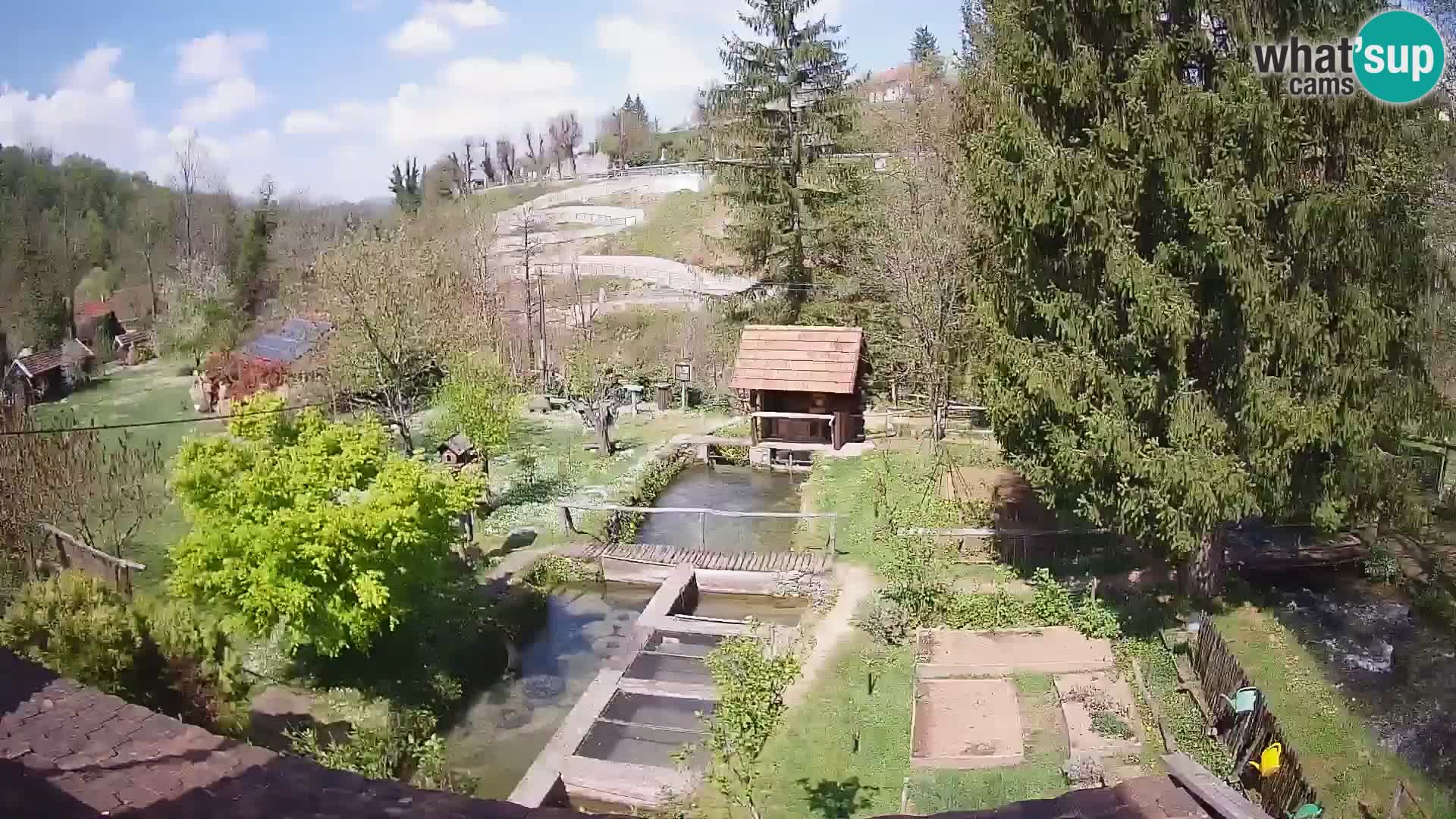 Cámara web en vivo Rastoke – río Slunjčica – Croacia