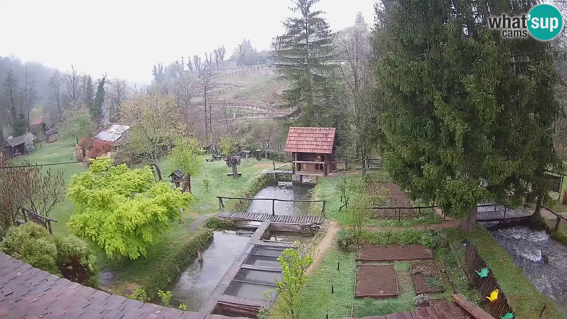 Spletna kamera v živo Rastoke – reka Slunjčica – Hrvaška