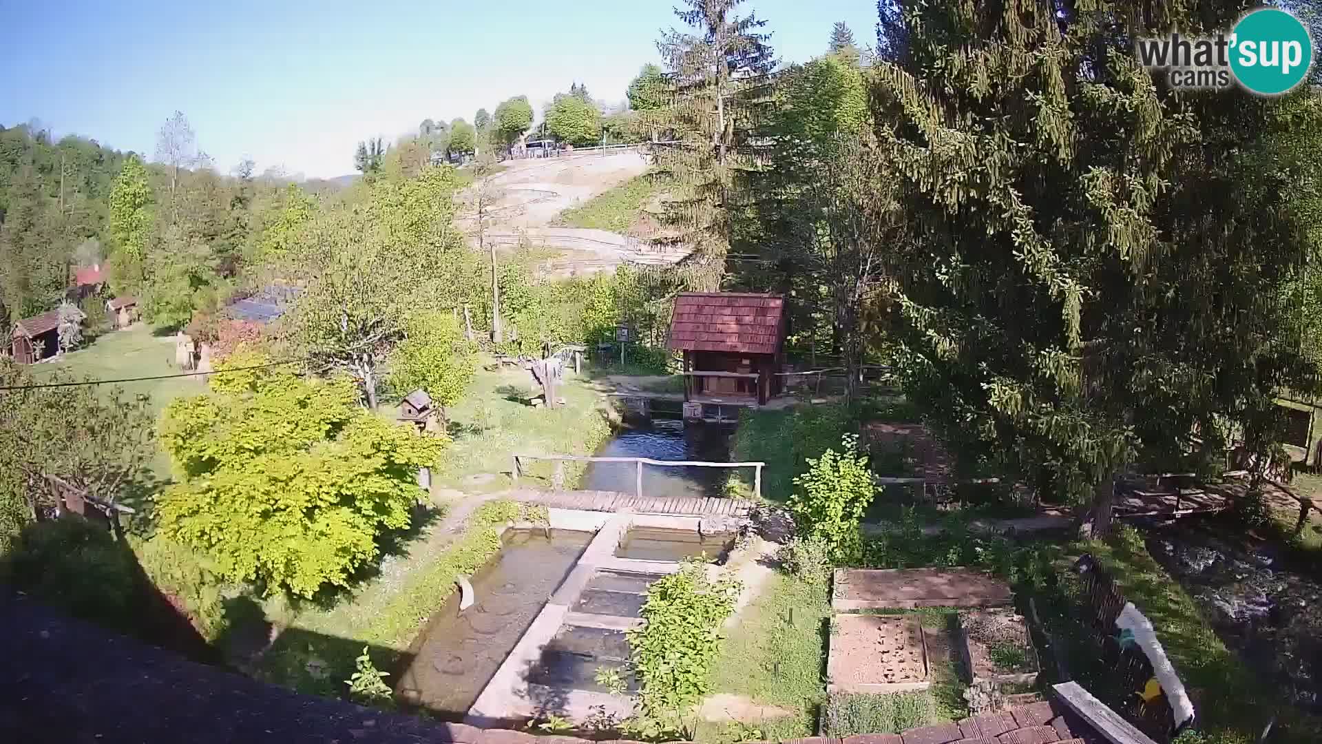 Live webcam Rastoke – river Slunjčica – Croatia