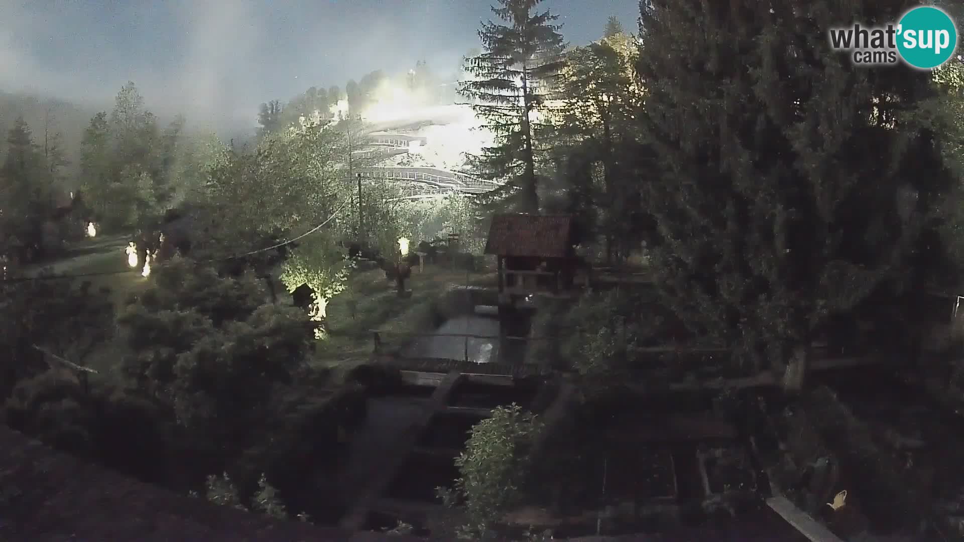 Spletna kamera v živo Rastoke – reka Slunjčica – Hrvaška