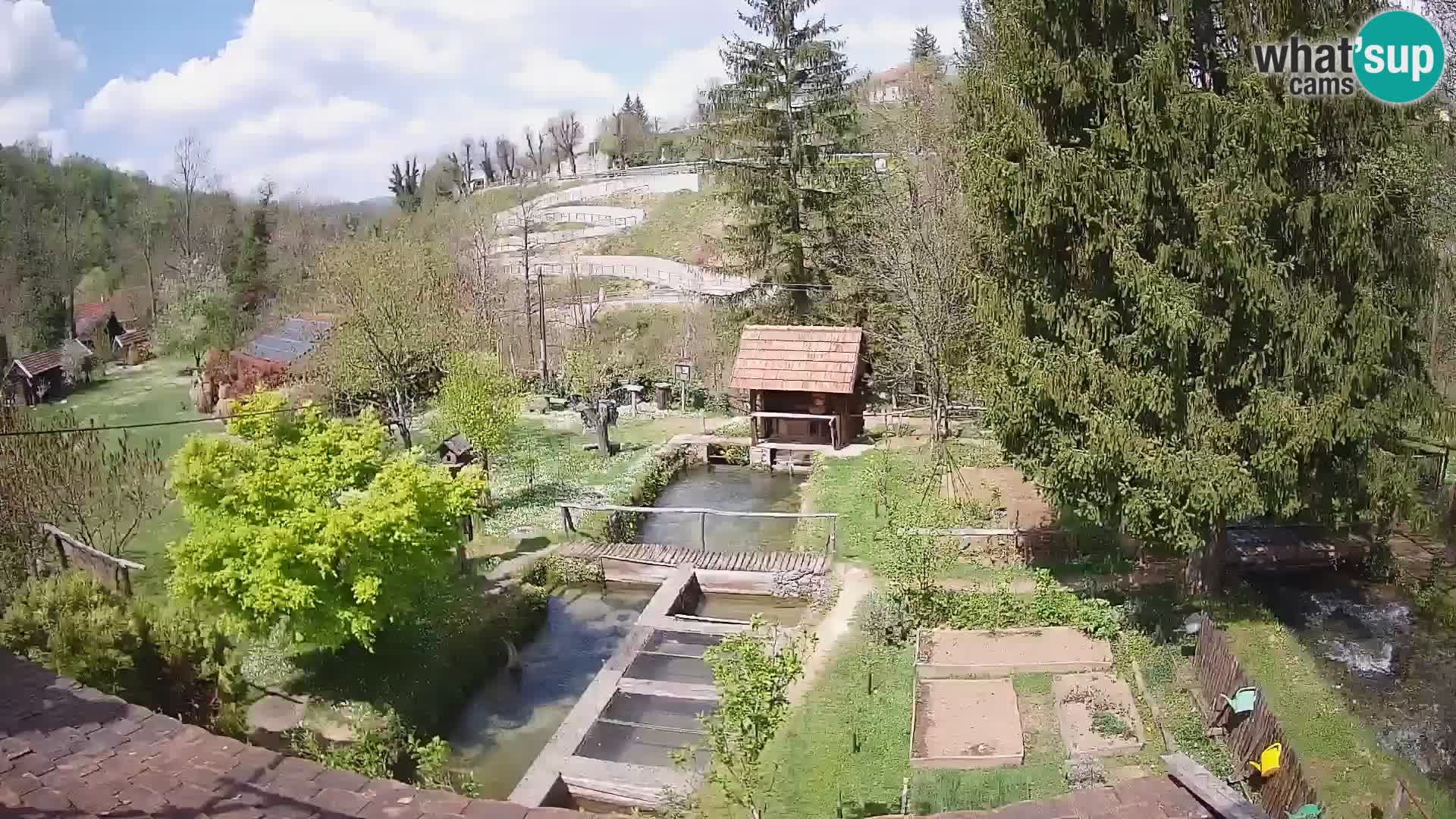 Webcam en direct Rastoke – rivière Slunjčica – Croatie