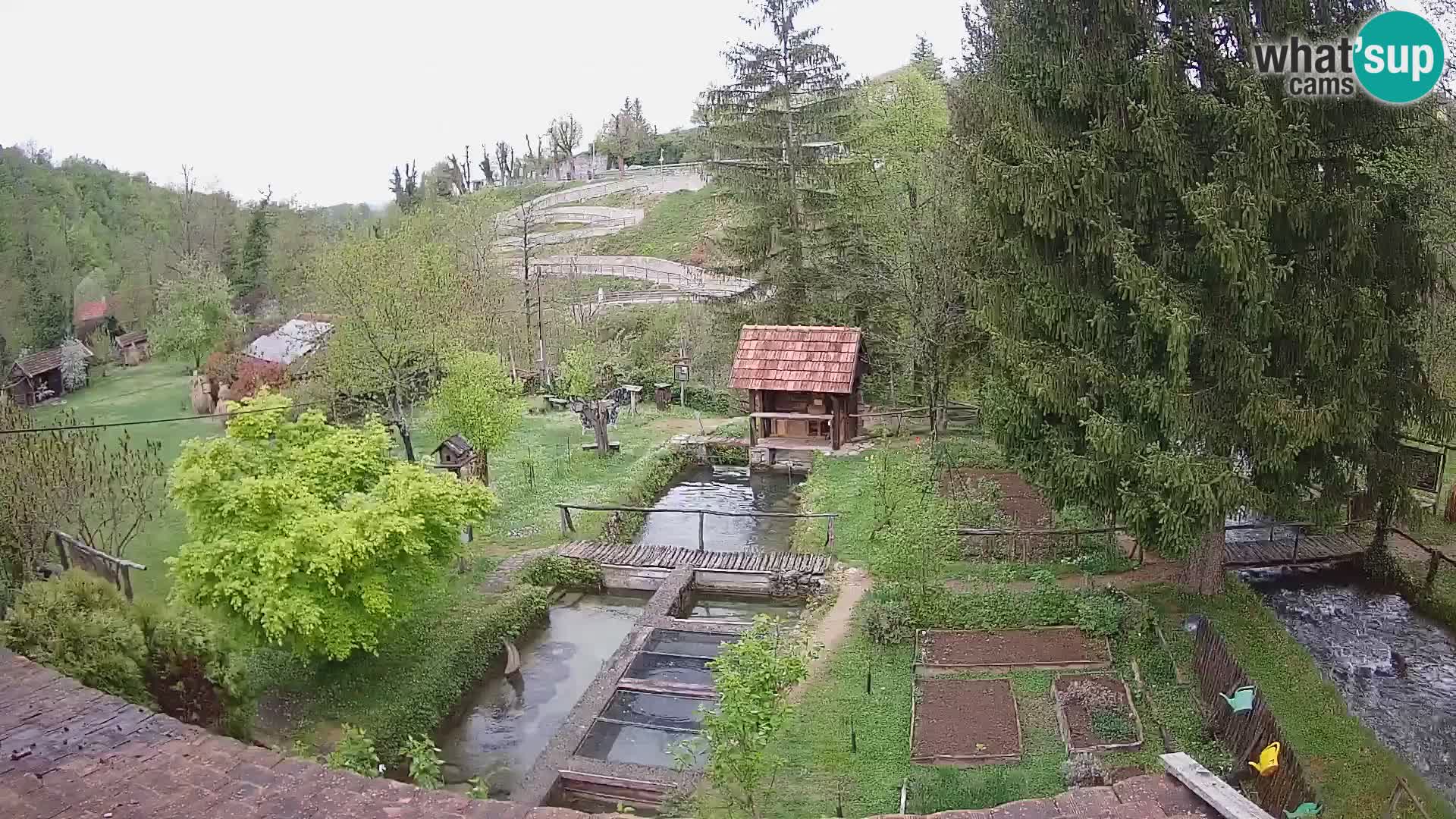 Live webcam Rastoke – river Slunjčica – Croatia