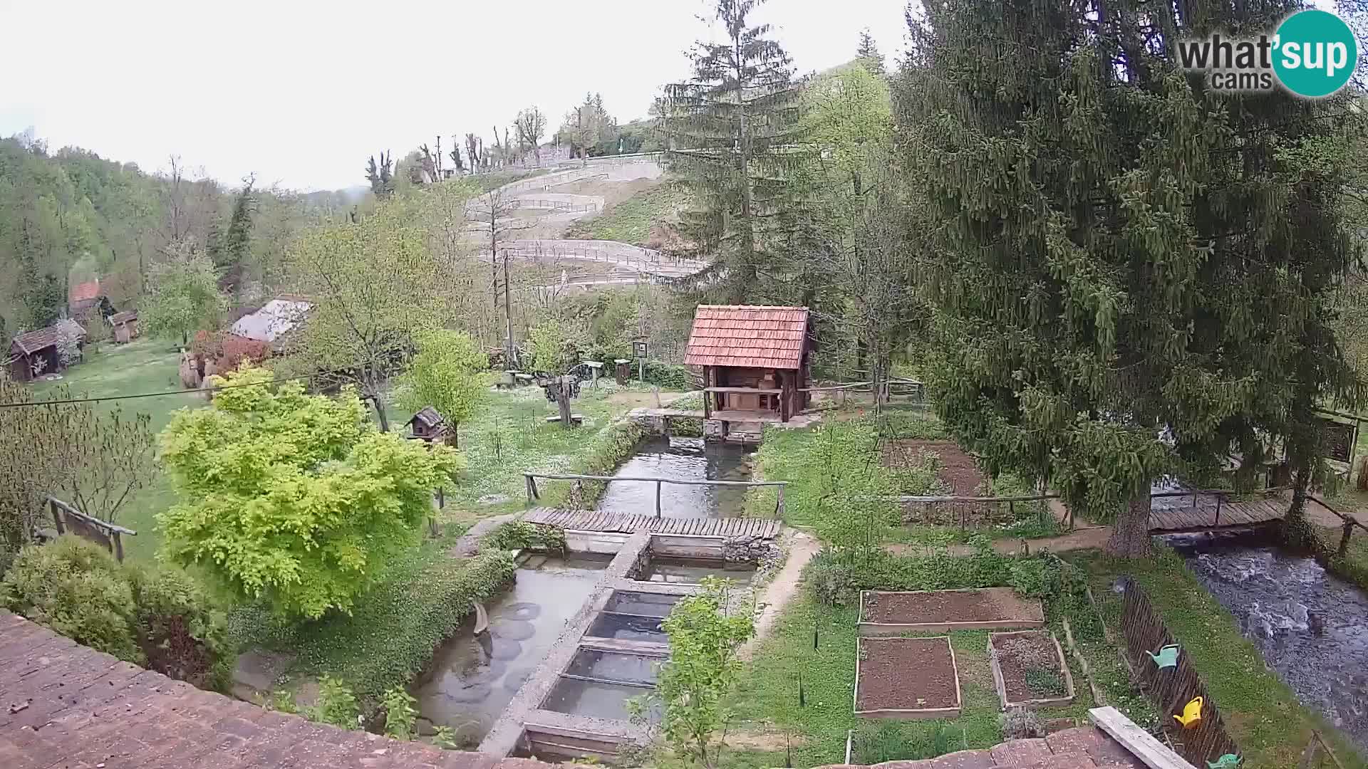 Web kamera uživo Rastoke – rijeka Slunjčica – Hrvatska