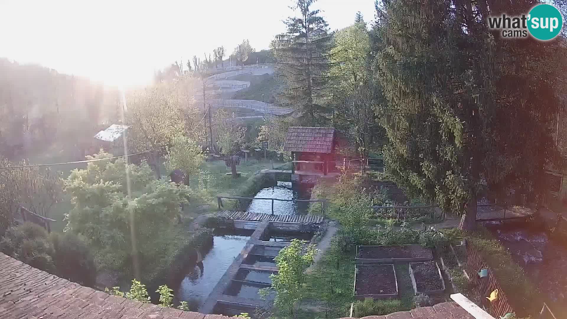 Web kamera uživo Rastoke – rijeka Slunjčica – Hrvatska